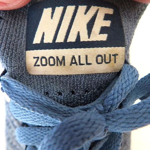 Men\'s Nike Ocean Fog Bloom Zoom All Out Flyknit Running Shoes Size 11.5 Nike Free Running Shoe Flyknit 4.0 Squadron Blue/Blac/Ocean  main image 4